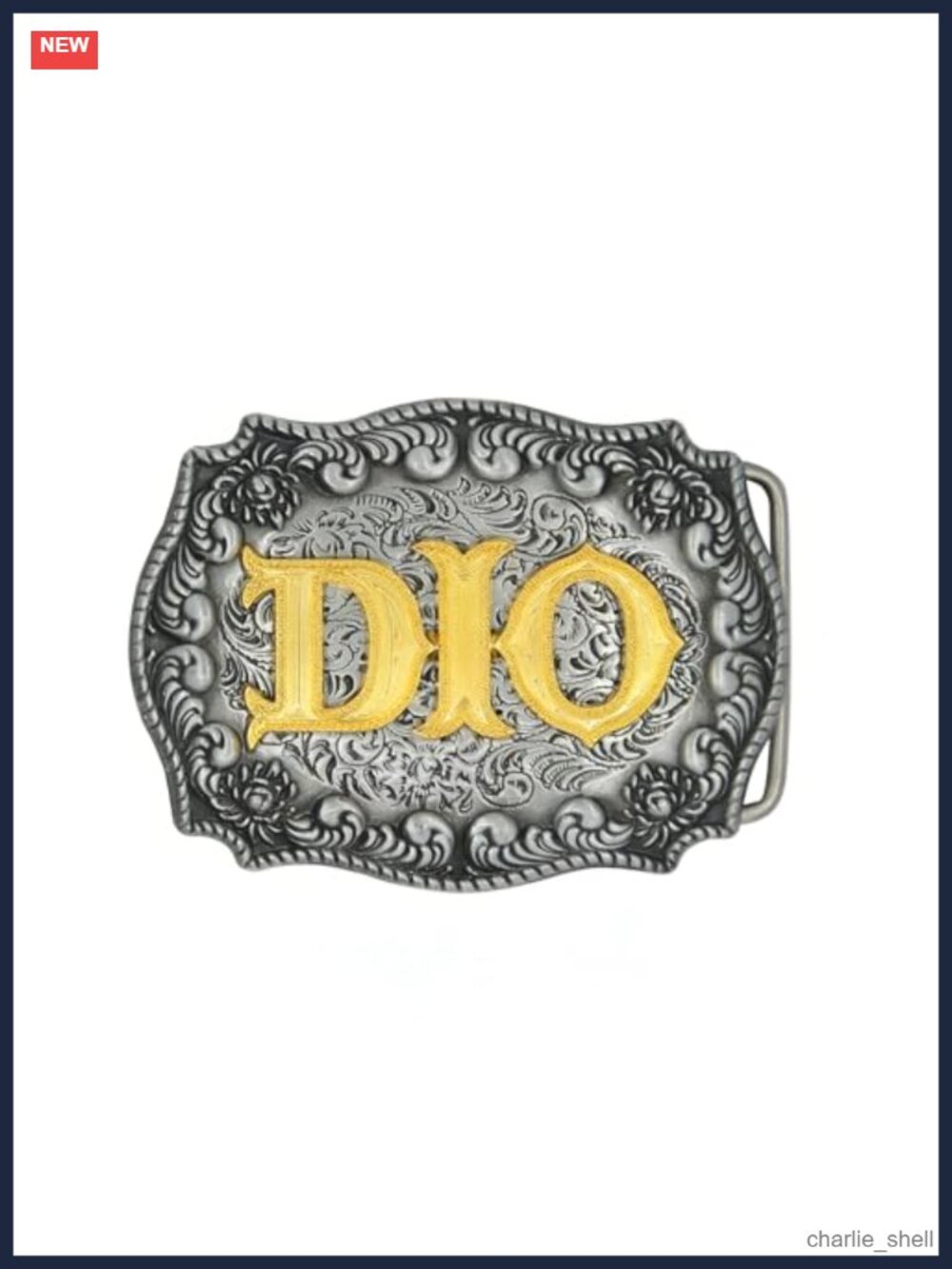 Handmade Alloy Belt Buckle Cosplay Costume Accessory 6x8 cm